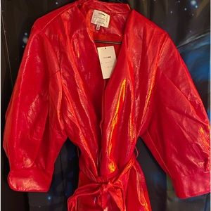 Nice red rain jacket